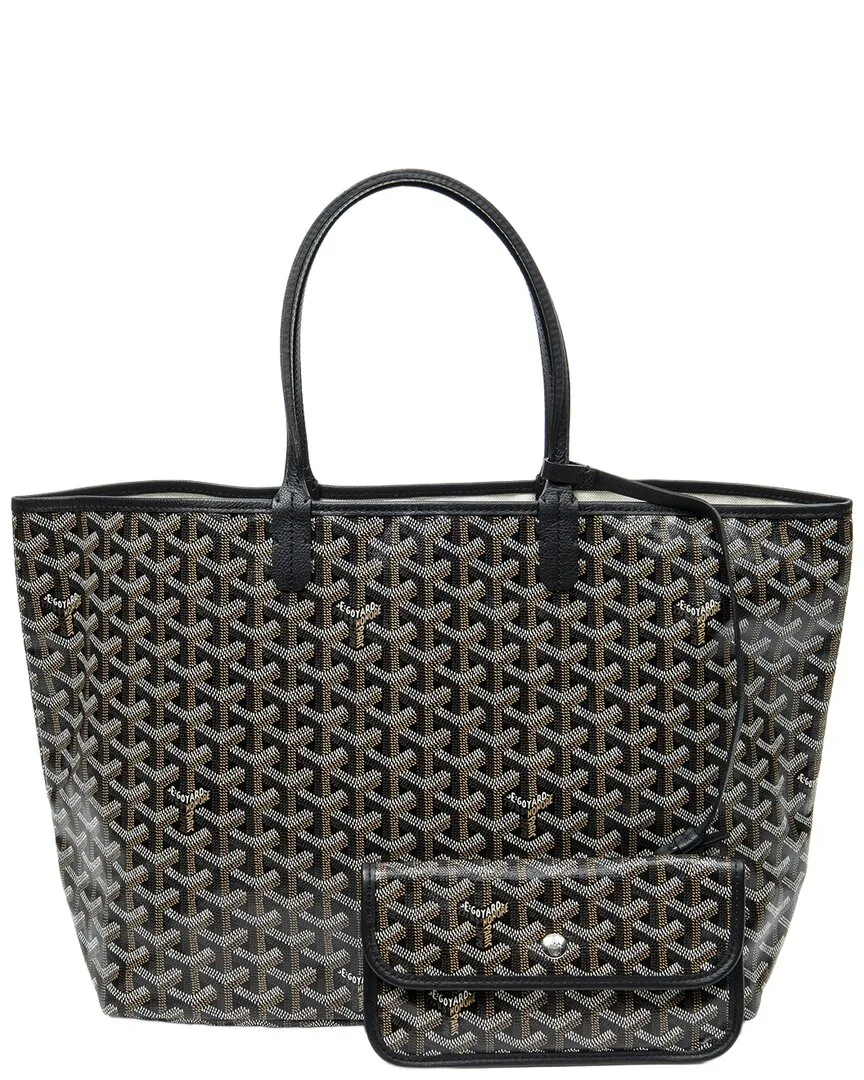 Black Goyardine Coated Canvas Saint Louis (authentic Pre-Loved) by Goyard
