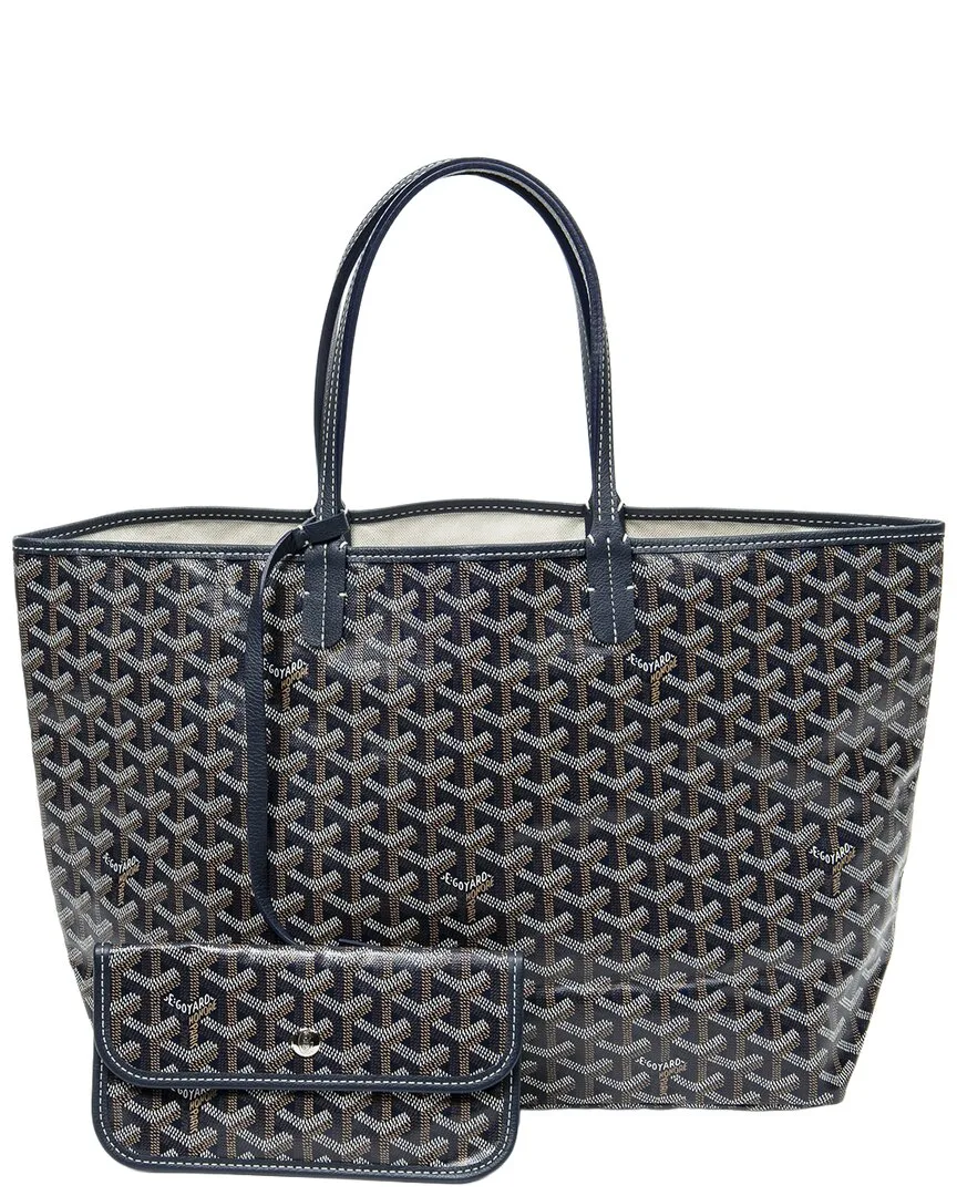 Navy Goyardine Coated Canvas Saint Louis (authentic Pre-Loved) by Goyard