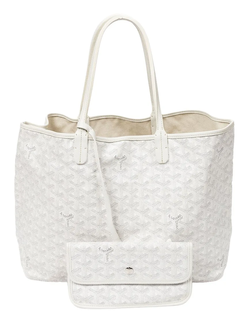 White Goyardine Coated Canvas Saint Louis (authentic Pre-Loved) by Goyard