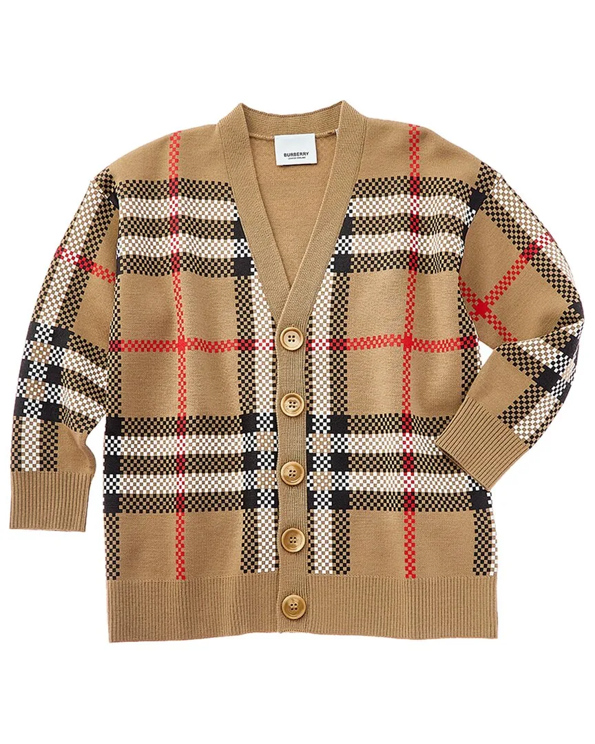 Vintage Check Wool-Blend Cardigan by Burberry