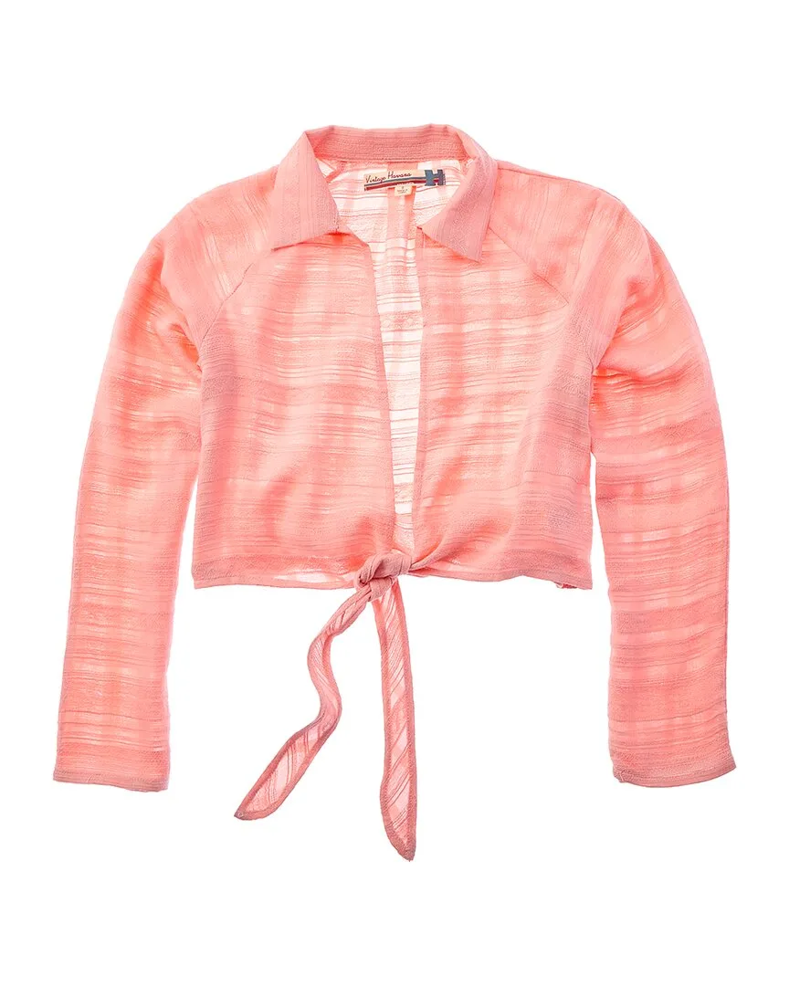 Tie-Front Top by Vintage Havana