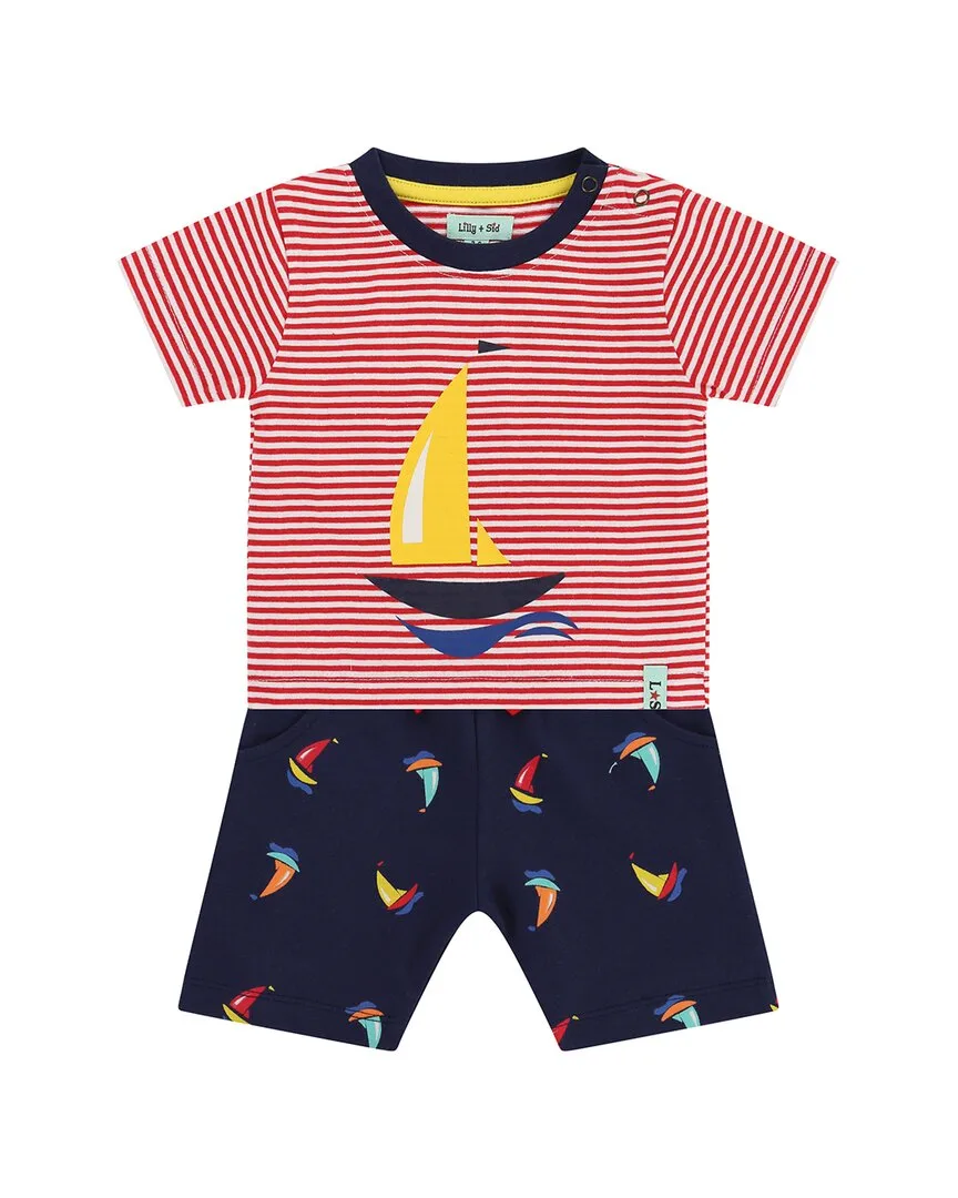 Sail Boat Short Set by Lilly and Sid