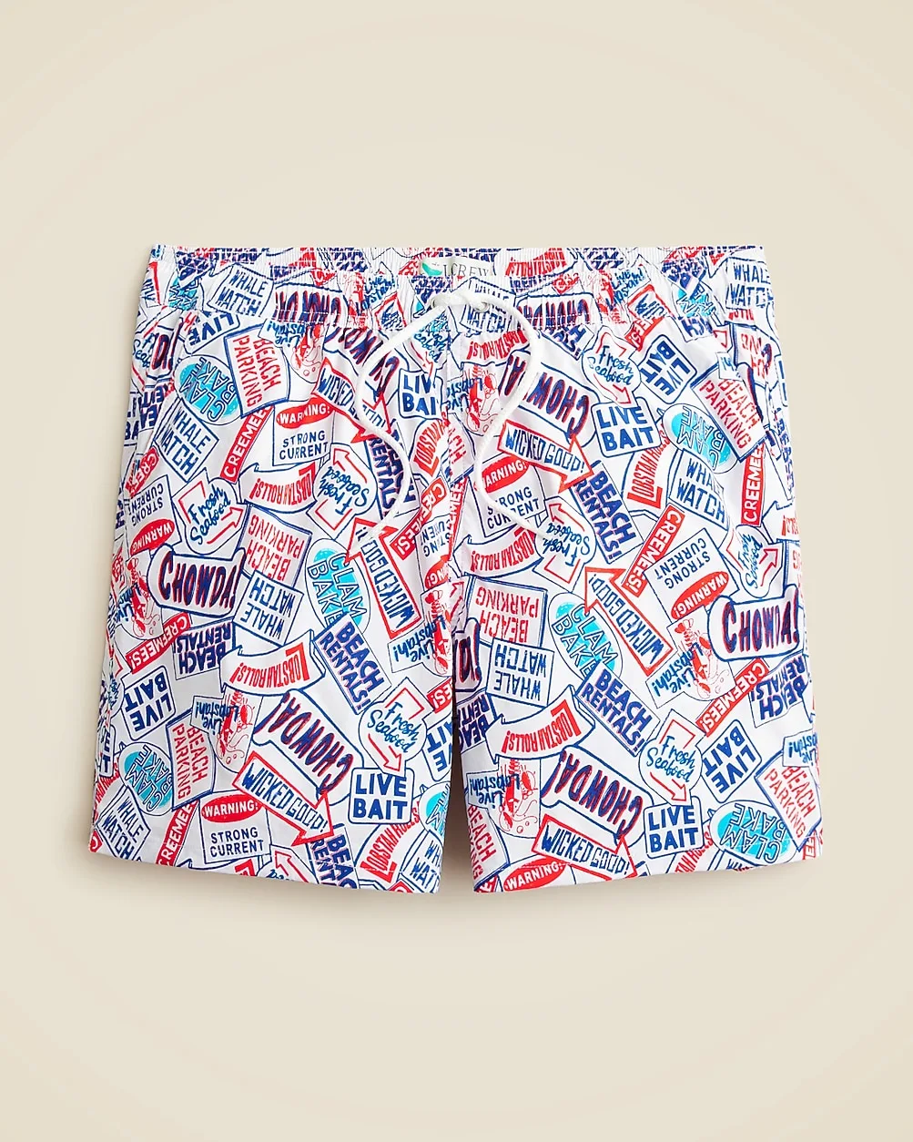 6" Stretch Swim Trunk in Print with Econyl® Nylon by J.Crew