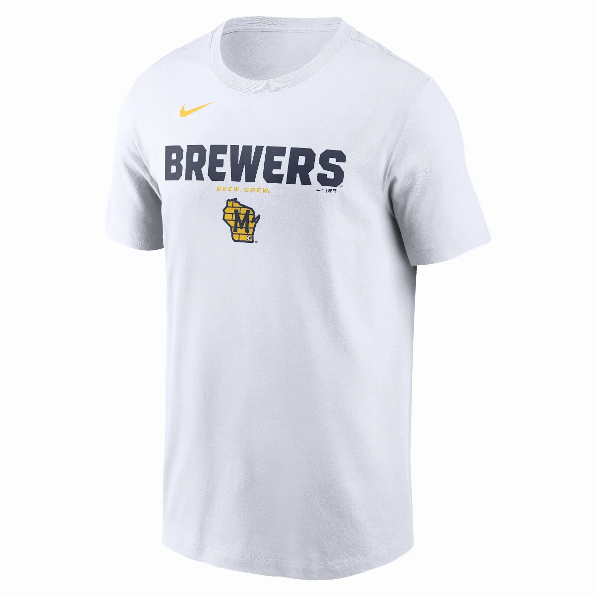Milwaukee Brewers Bold Team Name MLB T-Shirt by Nike