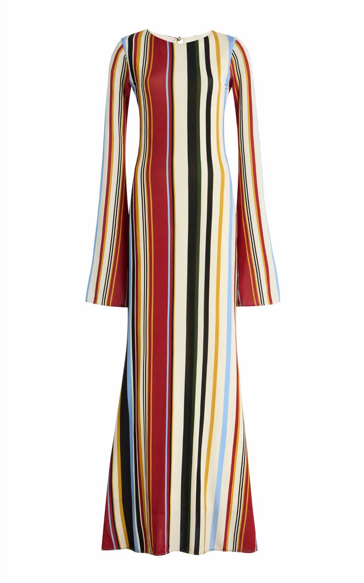 Amay Striped Jersey Maxi Dress by Cala de la Cruz