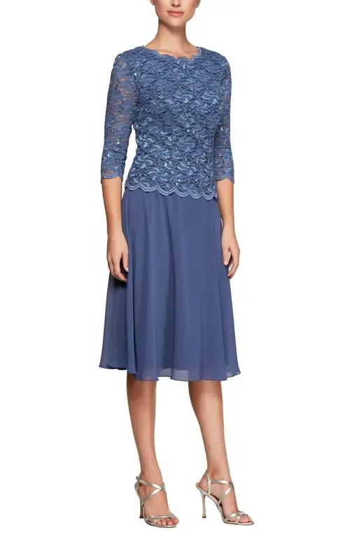 Faux Two-Piece Cocktail Dress by Alex Evenings