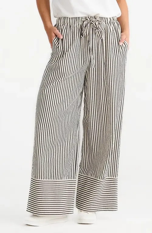 Portia Stripe Drawstring Pants by Brave+True