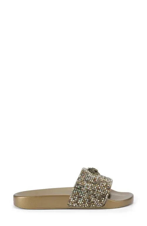 Meena Eagle Glitter Slide Sandal by Kurt Geiger London