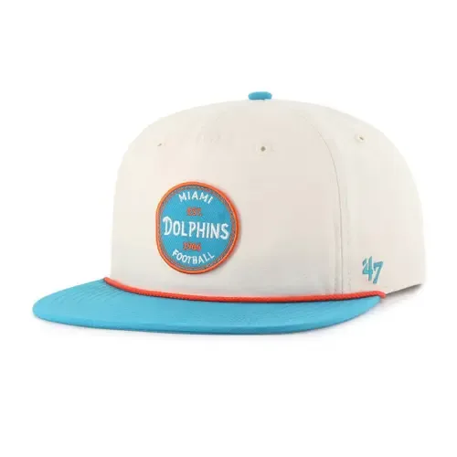 '47 Natural Miami Dolphins Payson Captain Adjustable Hat by '47