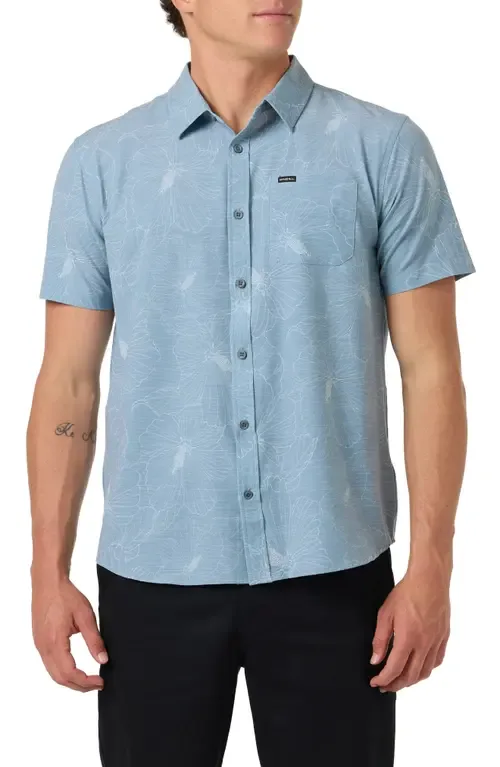 UPF Slub Standard Short Sleeve Performance Button-Up Shirt by O'Neill