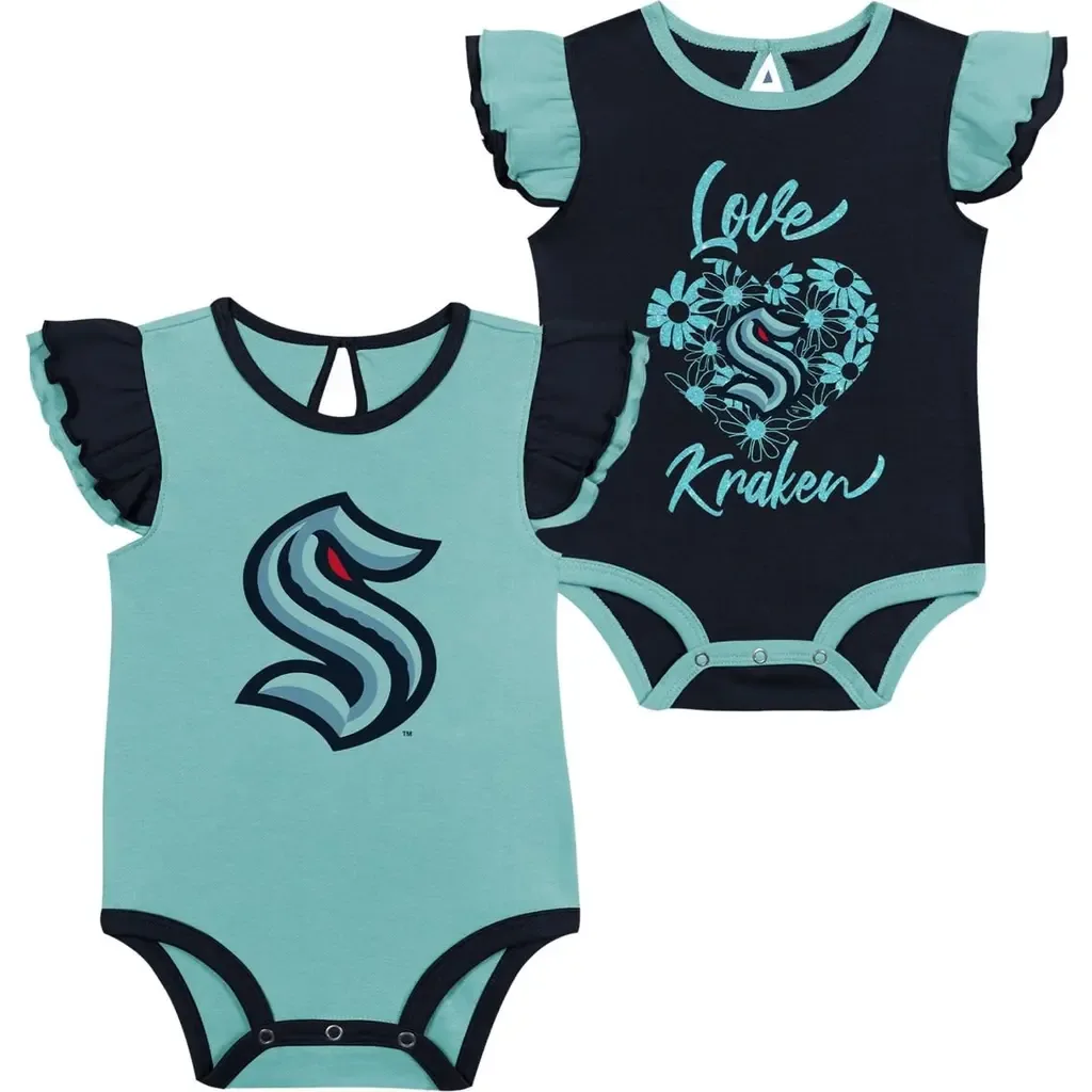 Seattle Kraken Two-Pack Training Bodysuit Set by Outerstuff