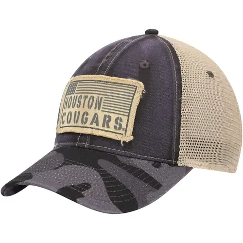 Colosseum Houston Cougars OHT Military Appreciation United Trucker Snapback Hat by COLOSSEUM