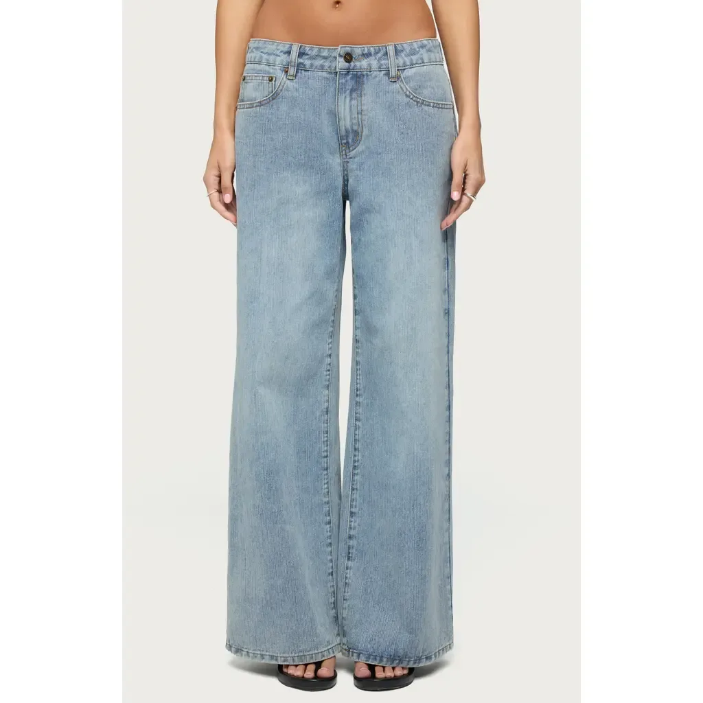 Darynne Low Rise Wide Leg Jeans by EDIKTED