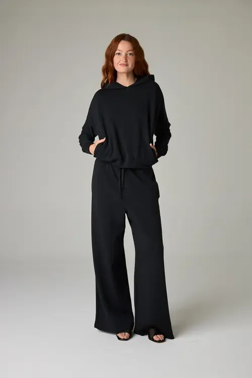 Baikal Eco-Luxe Fleece Dolman Crop Hoodie - Cloud-Soft Comfort by eavolu