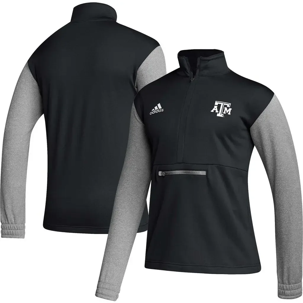 Adidas Texas A&M Aggies Sideline Aeroready Half-Zip Top by adidas