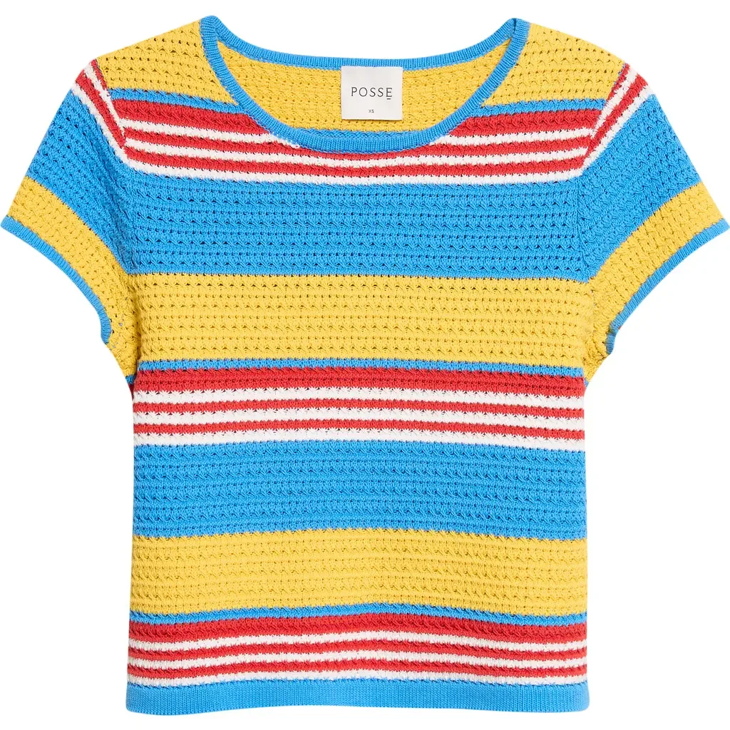 Tammy Striped Cotton Baby T-Shirt by POSSE