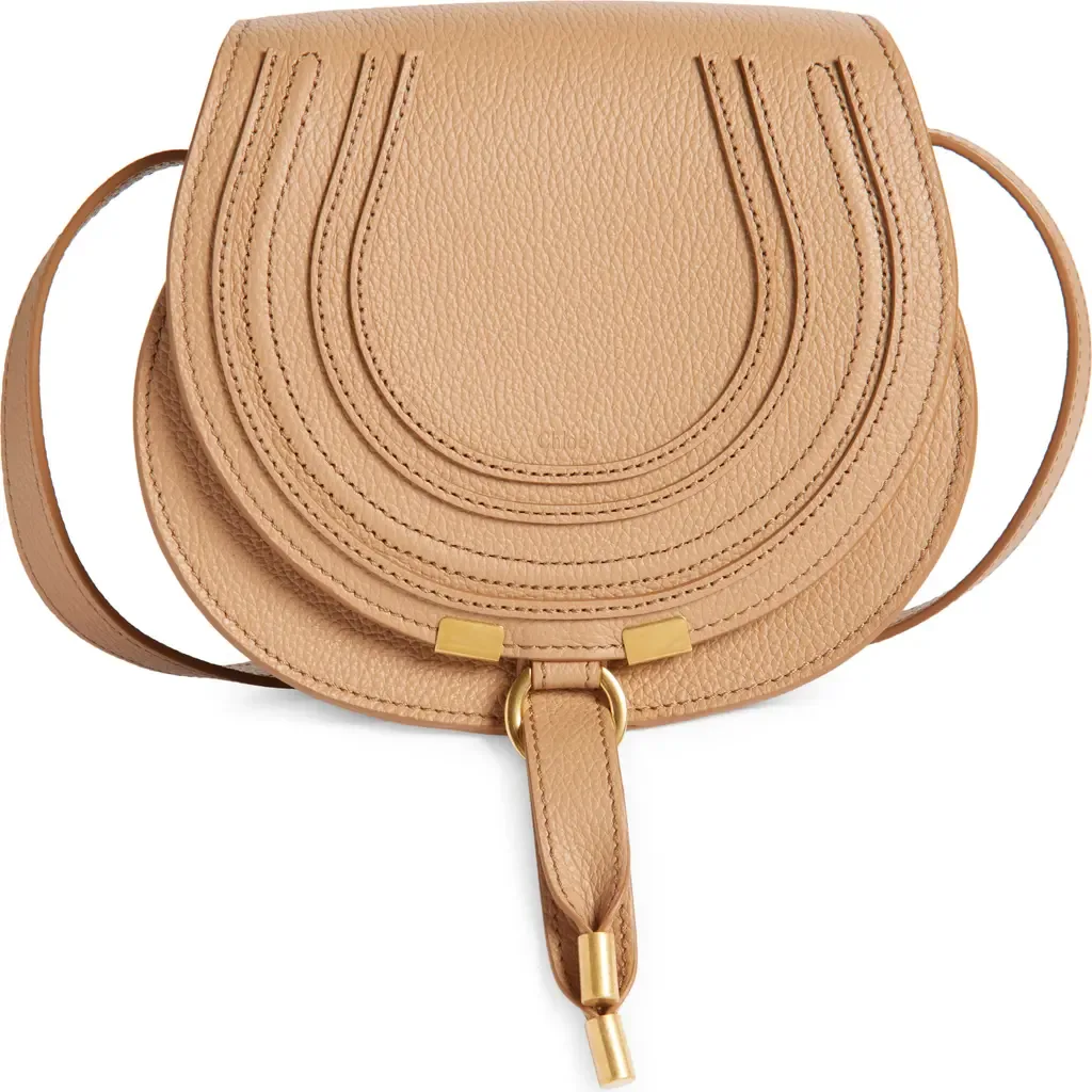 Small Marcie Leather Crossbody Bag by Chloé