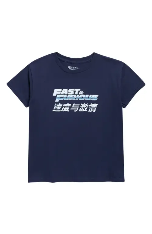 Fast and Furious Kanji Cotton Graphic T-Shirt by The Forecast Agency