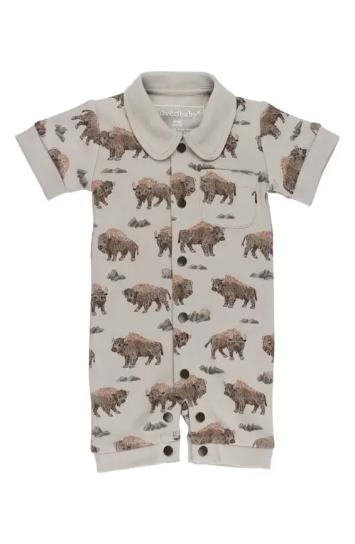 Print Organic Cotton Romper by L'Ovedbaby