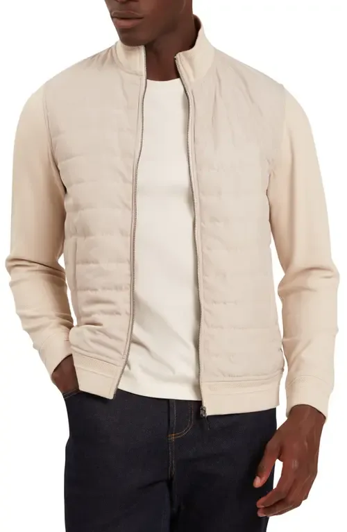 Durano Quilt Front Piqué Jacket by Ted Baker