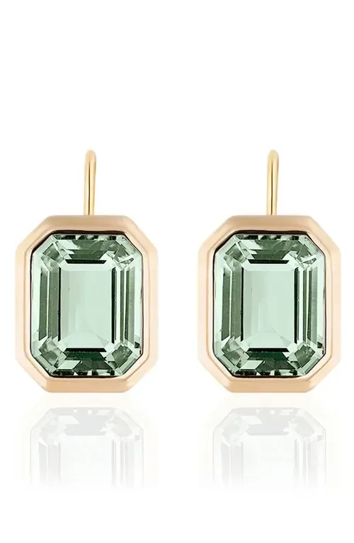 Manhattan Emerald Cut Drop Earrings by GOSHWARA
