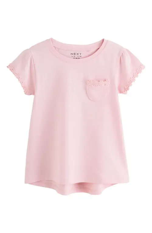 Daisy Embroidered Cotton Pocket T-Shirt by NEXT