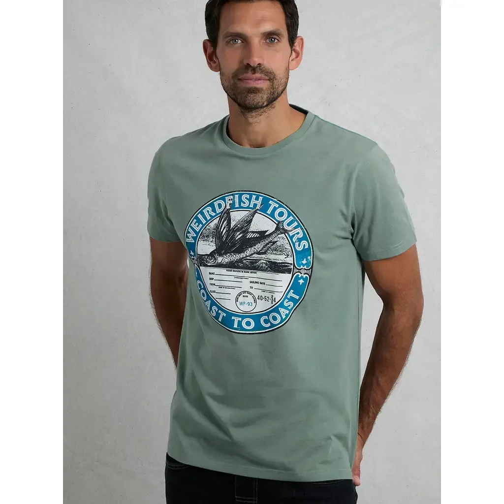 Coasting Front Print Graphic T-Shirt by Weird Fish