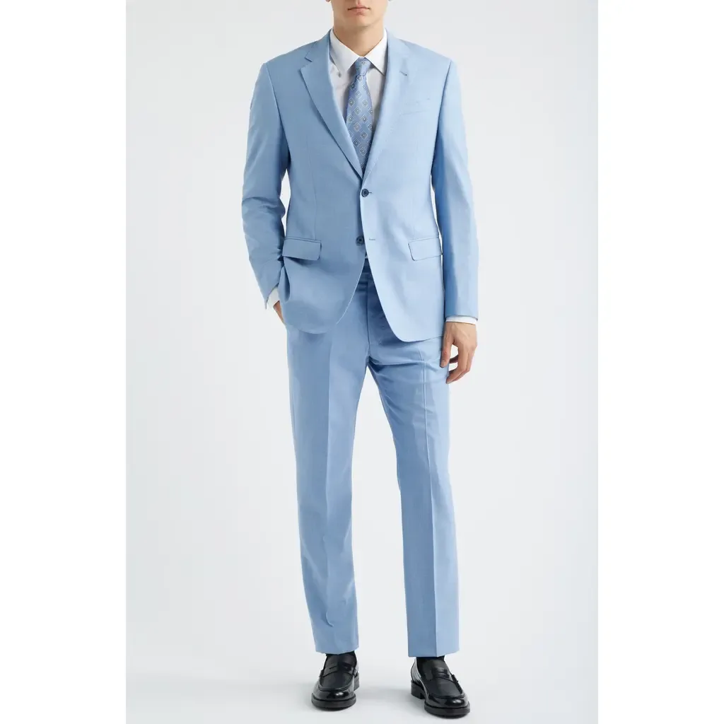 Mélange Wool & Silk Blend Suit by Emporio Armani