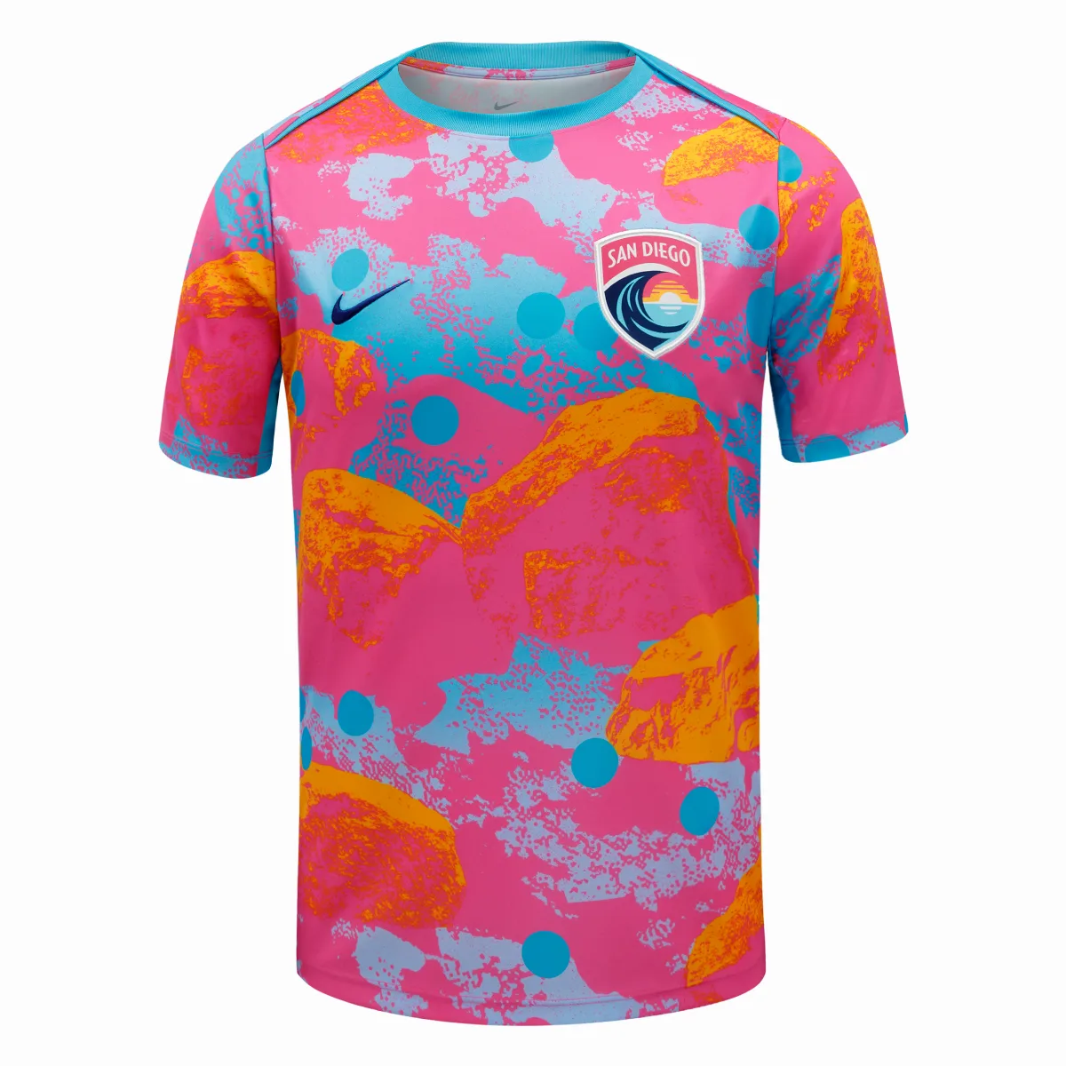 San Diego Wave FC NWSL Short-Sleeve Pre-Match Top by Nike