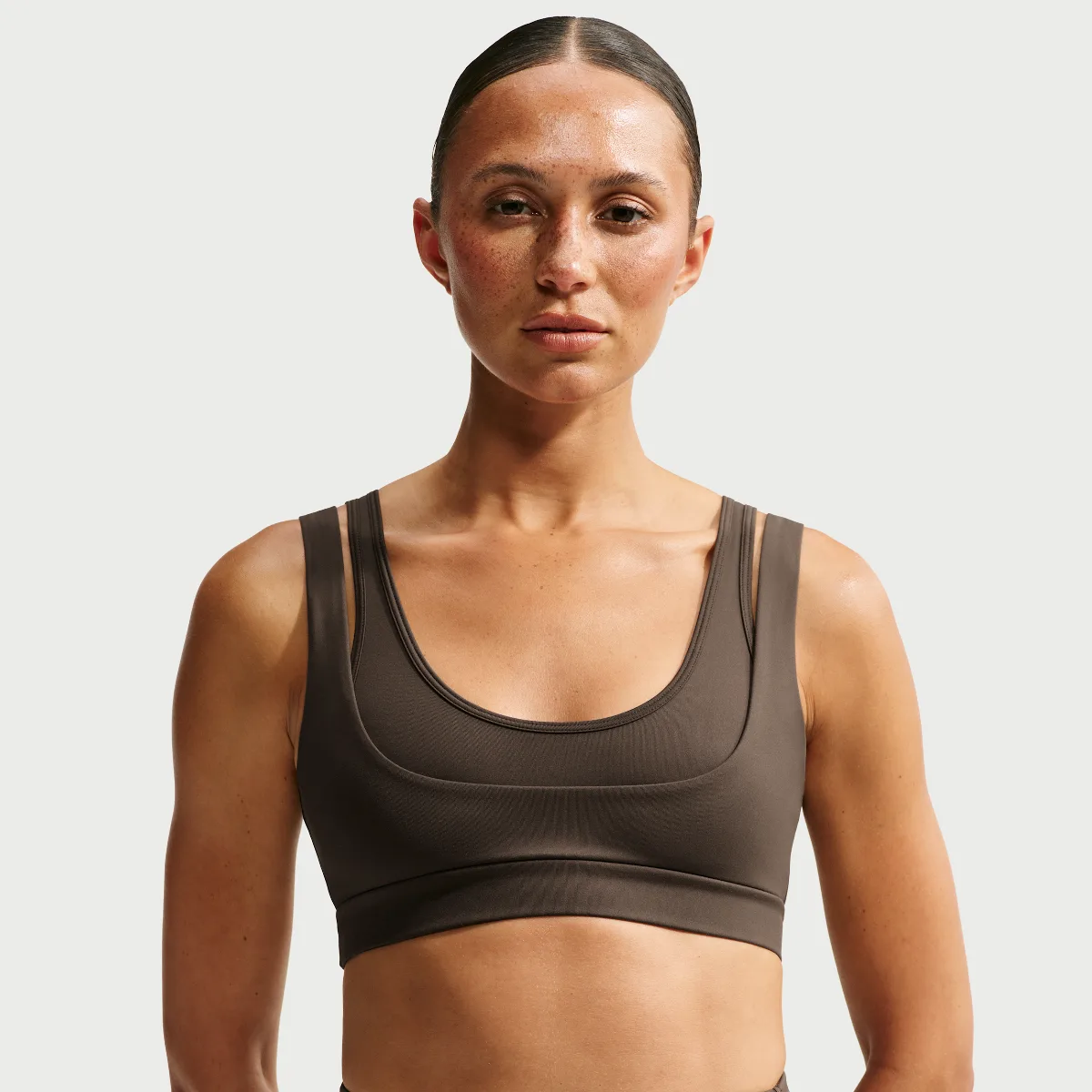 SKIMS Matte Double-Strap Scoop Bra