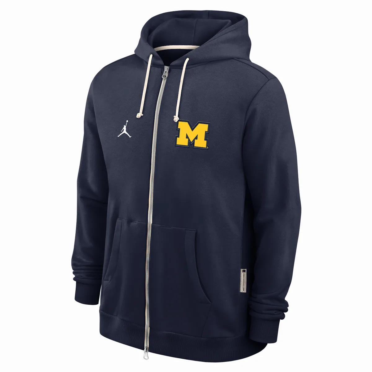 Michigan Sideline Jordan Brand Dri-FIT College Full-Zip Hoodie by Jordan