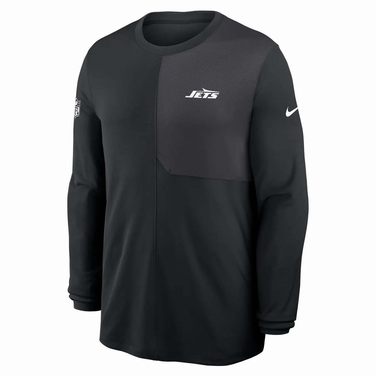 New York Jets Sideline Coach Dri-FIT NFL Long-Sleeve Top