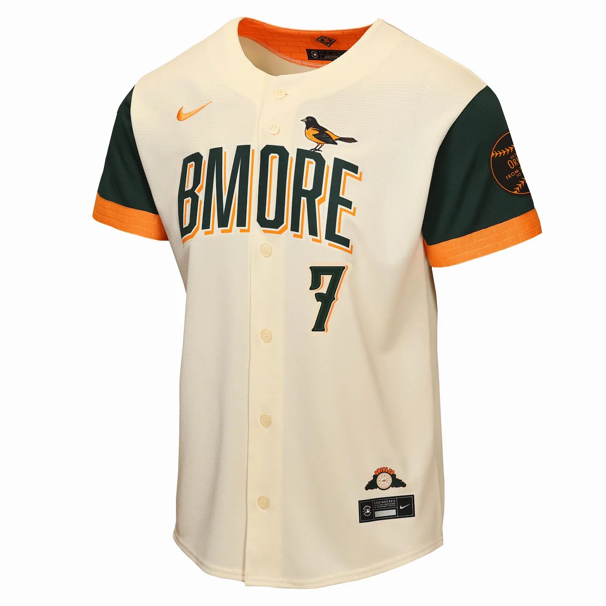 Jackson Holliday Baltimore Orioles City Connect MLB Stadium Jersey by Nike