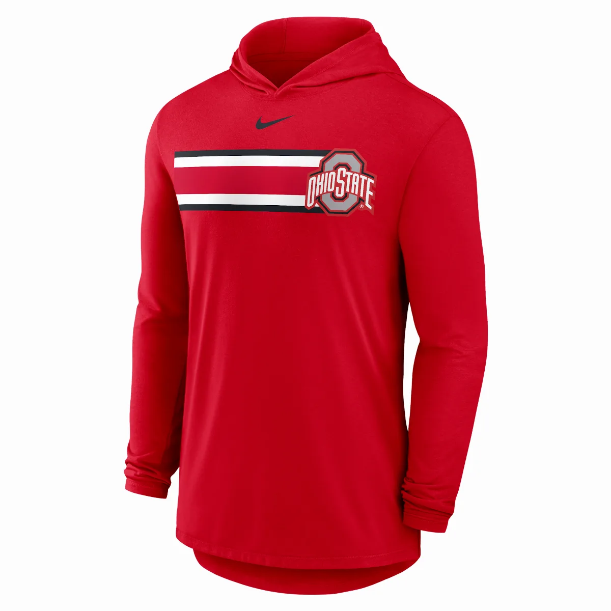 Ohio State Primetime Pattern Dri-FIT College Long-Sleeve Hooded T-Shirt by Nike