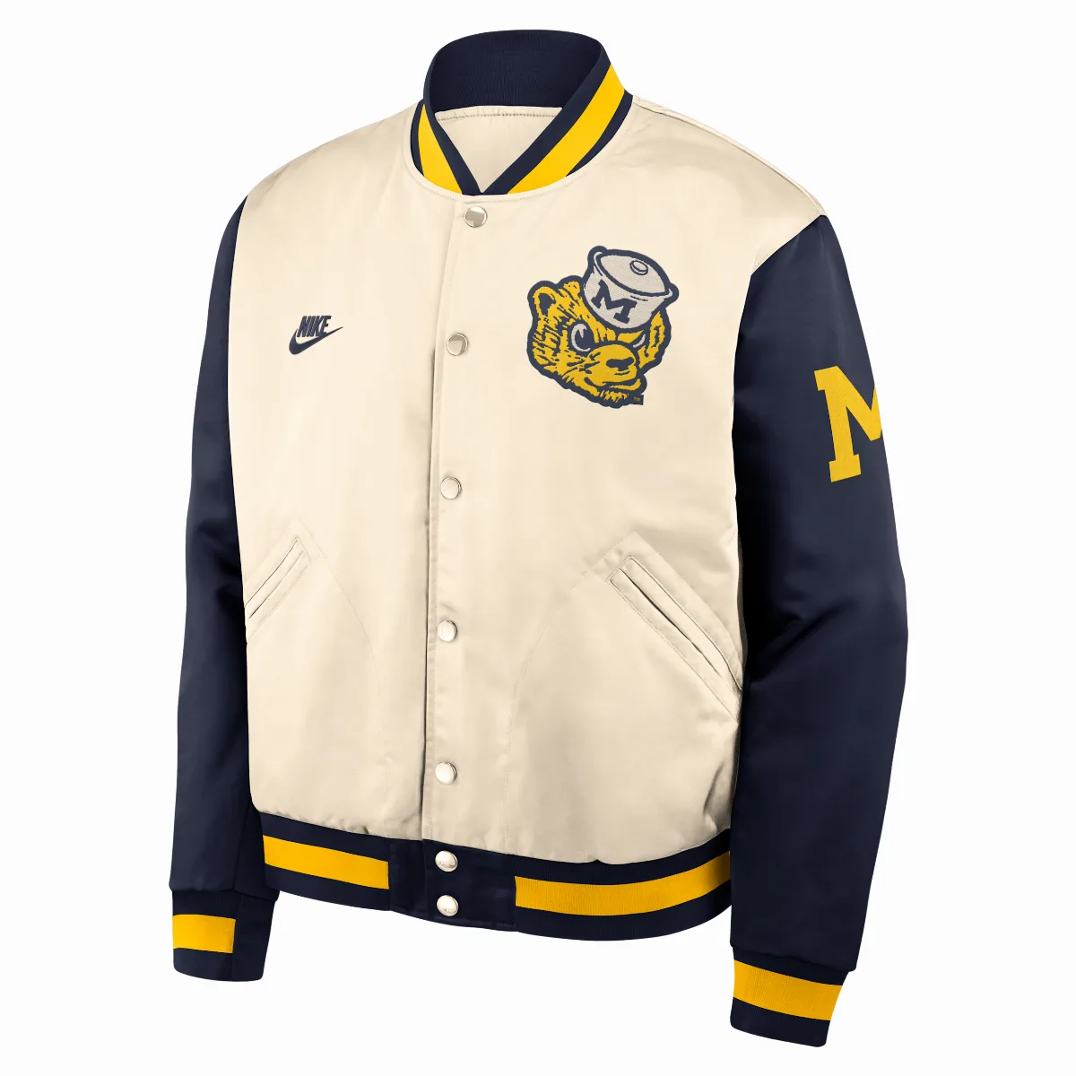 Michigan Legacy College Full-Snap Bomber Jacket