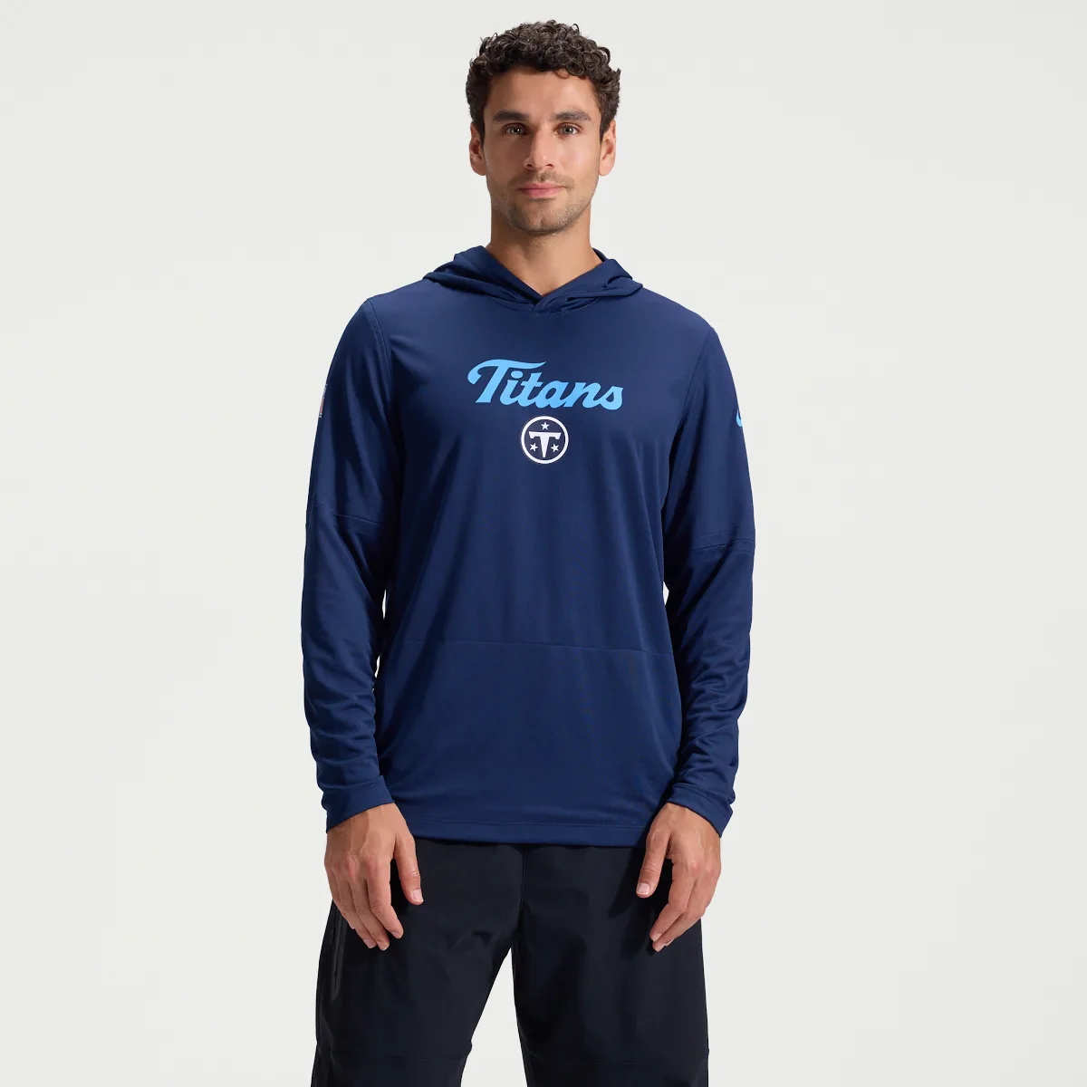 Tennessee Titans Rivalries Collection Sideline Dri-FIT NFL Long-Sleeve Hooded Top by Nike