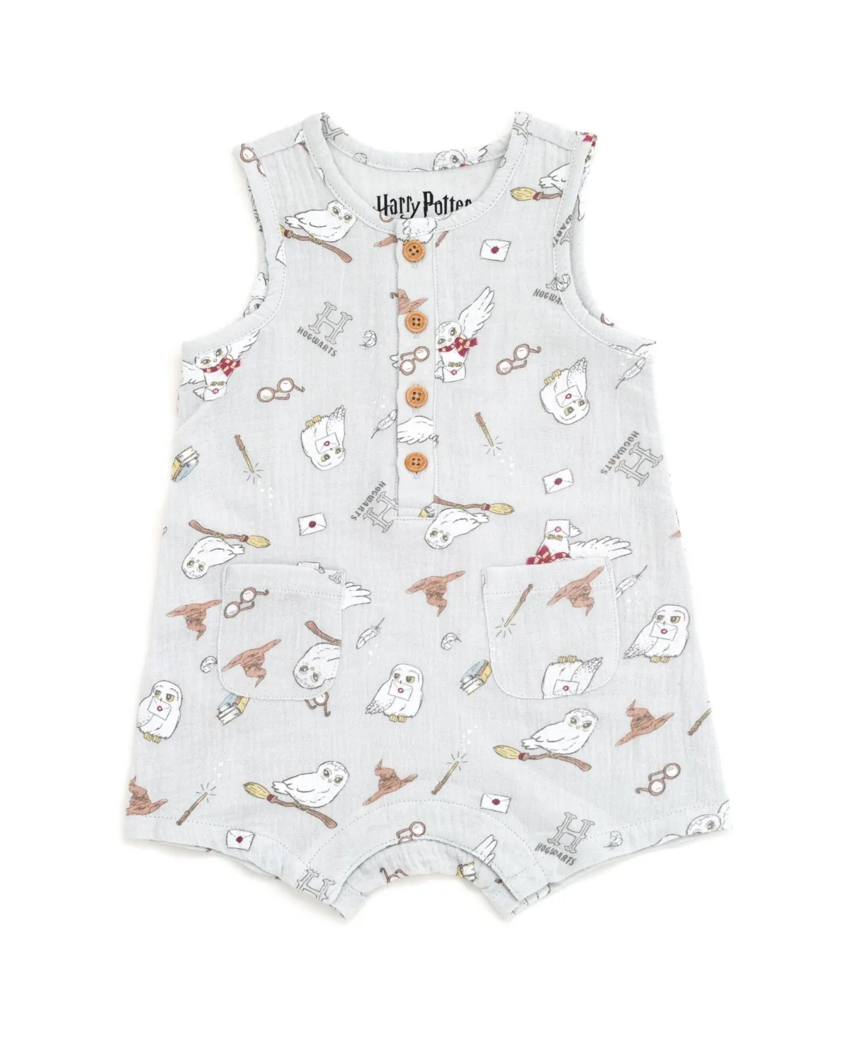 Hedwig Henley Sleeveless Romper by Harry Potter