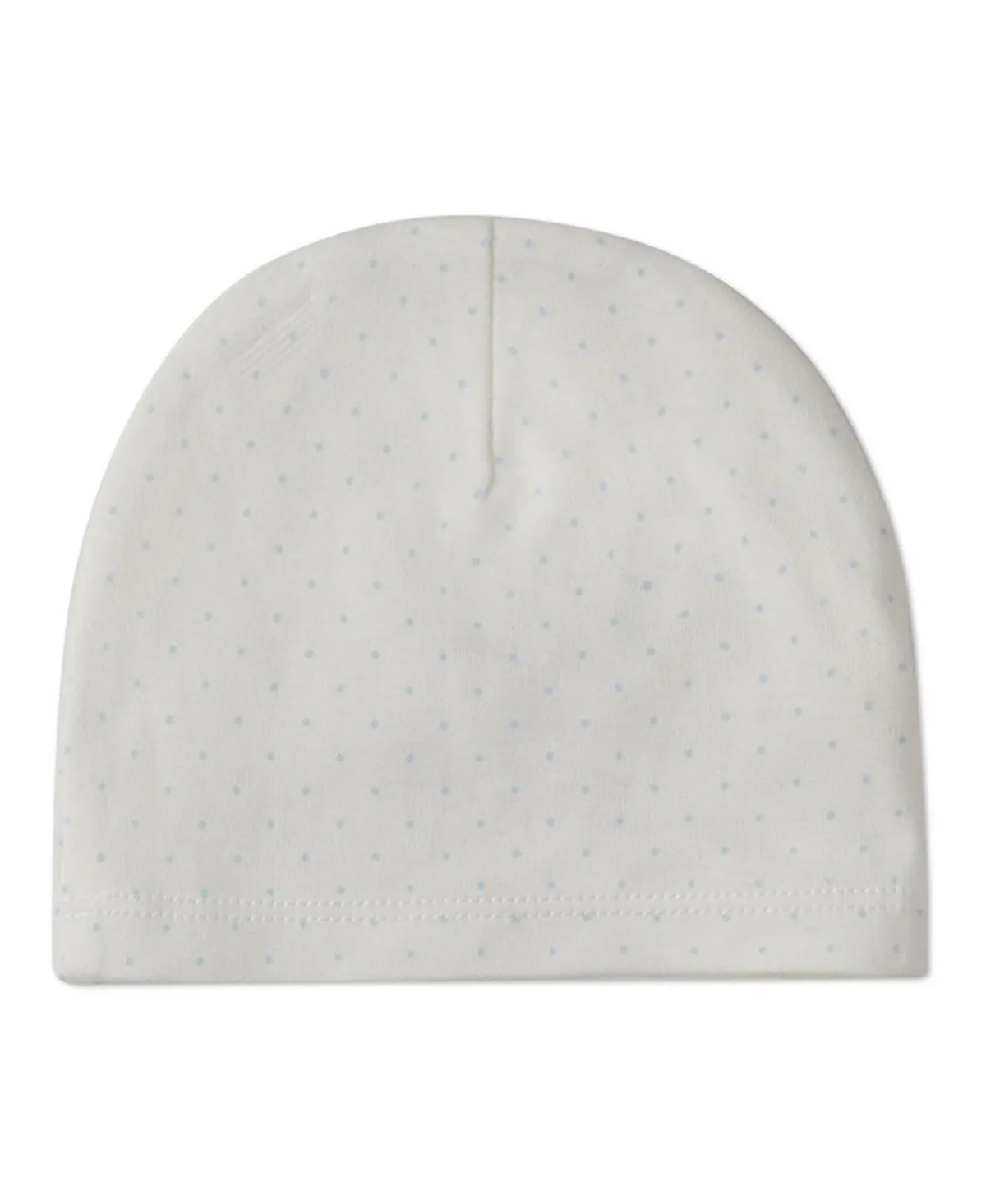"Put a Bow on It" 100% Cotton Polka Dot Knit Beanie by Memoi