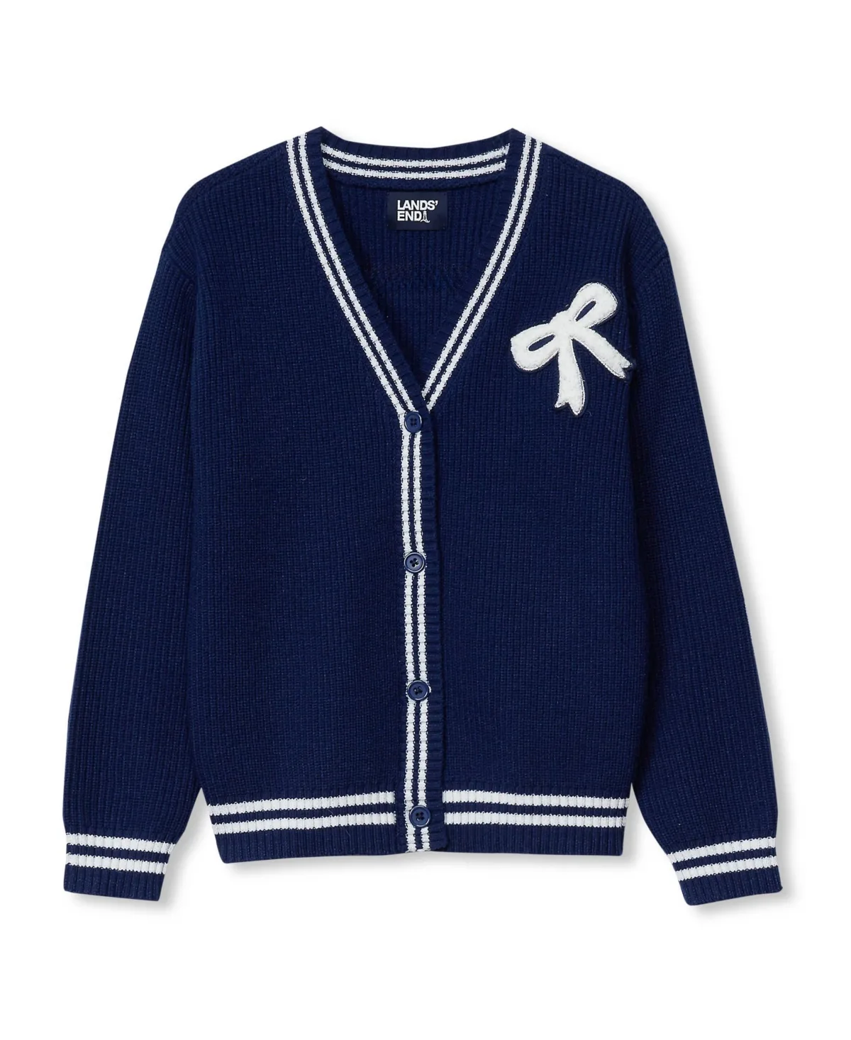 Varsity Cardigan by Lands' End