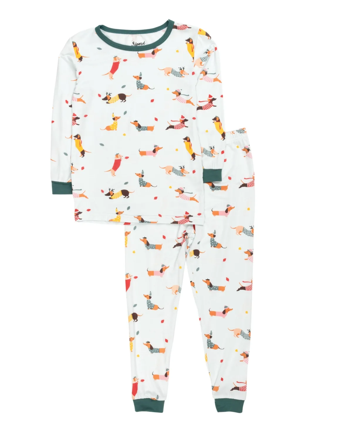 Two Piece Viscose From Bamboo Holiday Pajamas by Leveret