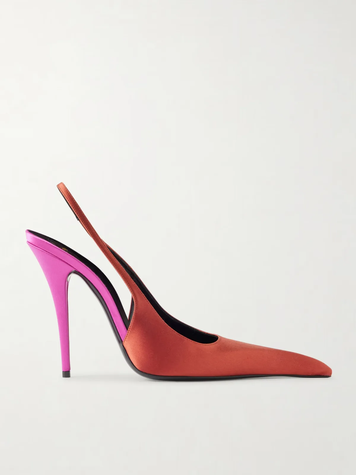 - Deroche Satin Slingback Pumps -