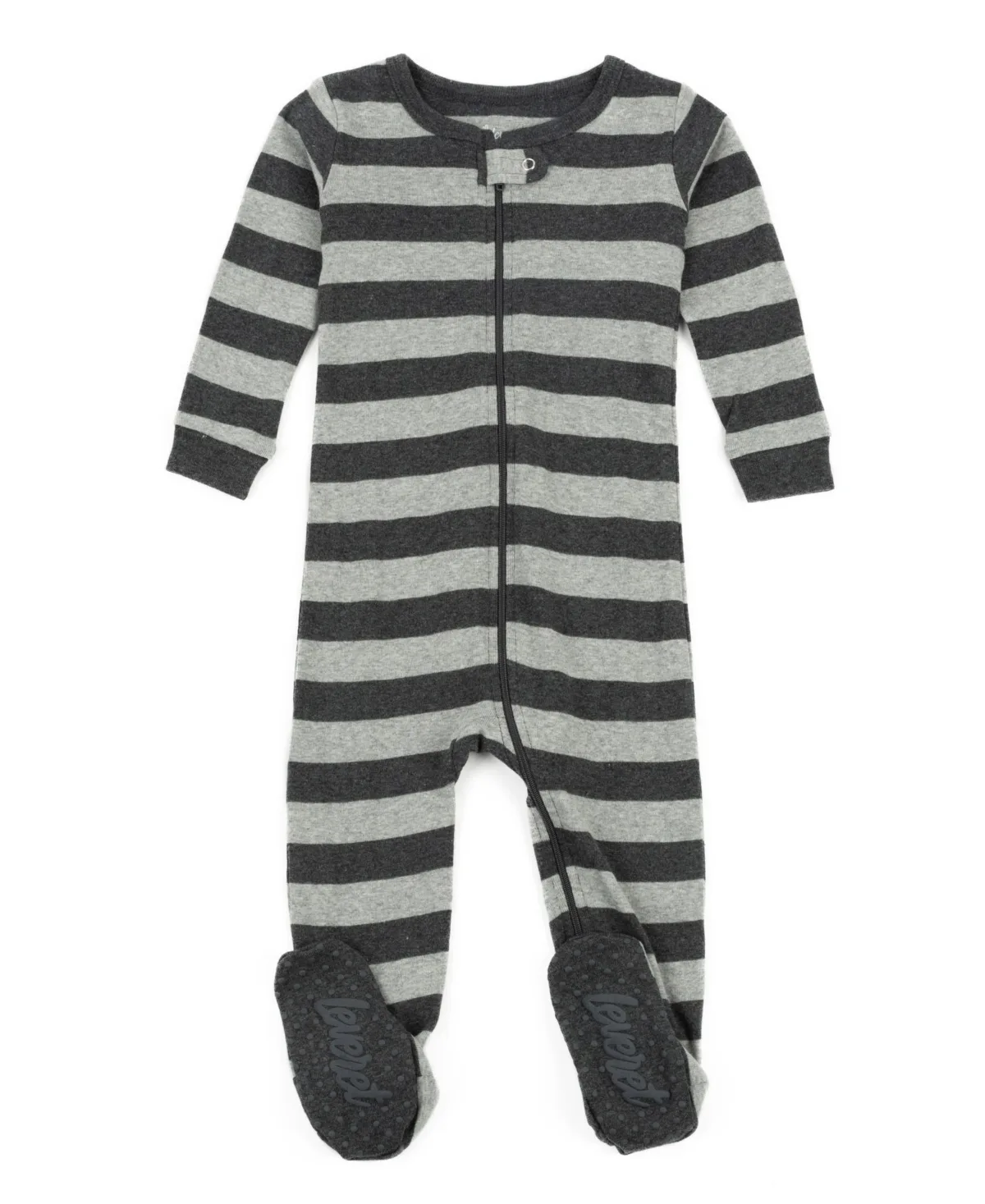 Matching Family Footed Cotton Striped Pajamas by Leveret