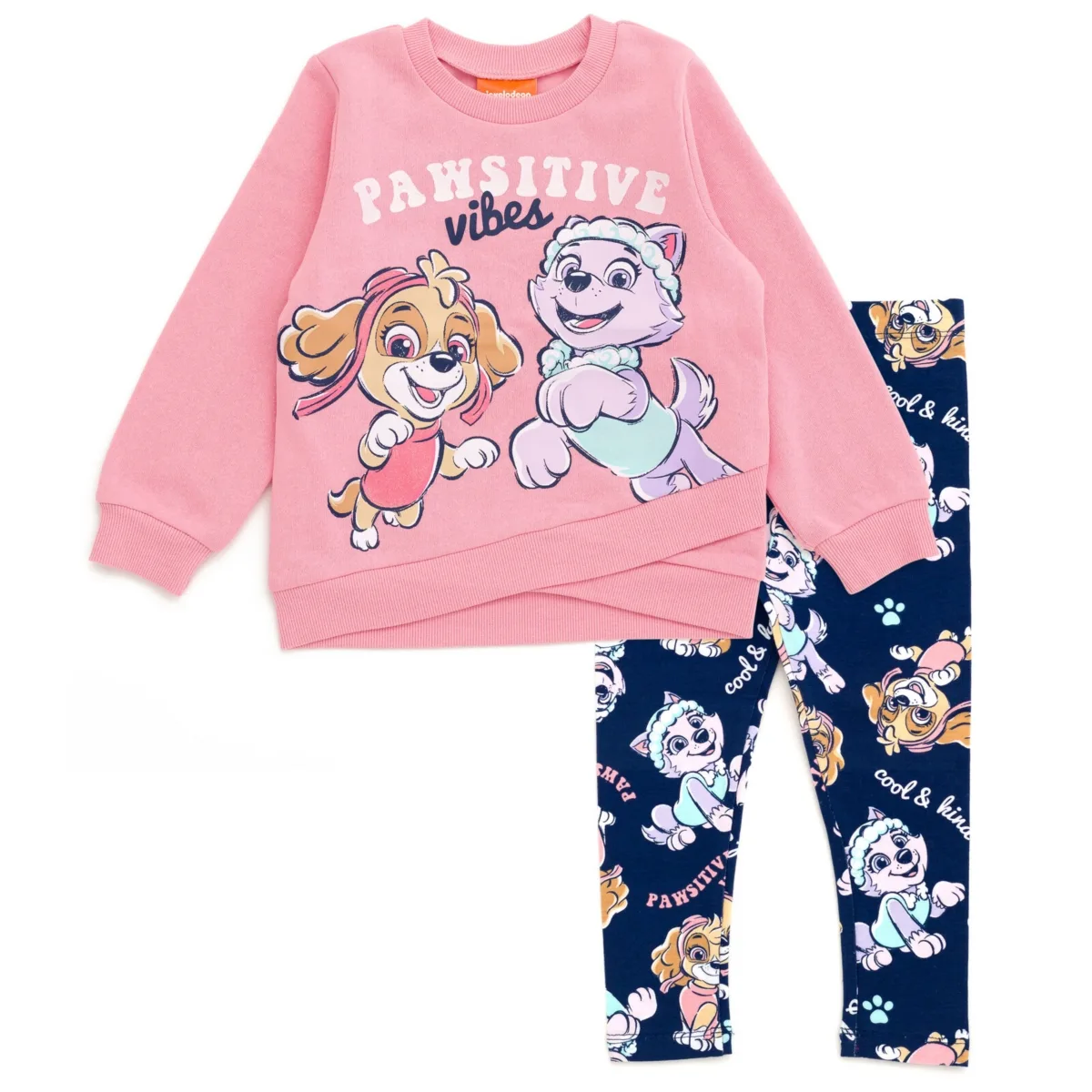 Crossover Fleece Sweatshirt and Leggings Outfit Set by Paw Patrol