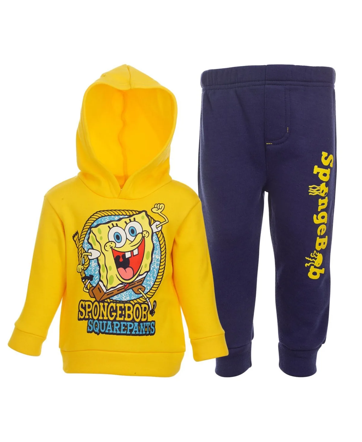 SpongeBob Square Pants Fleece Pullover Hoodie and Pants Set by Spongebob Squarepants