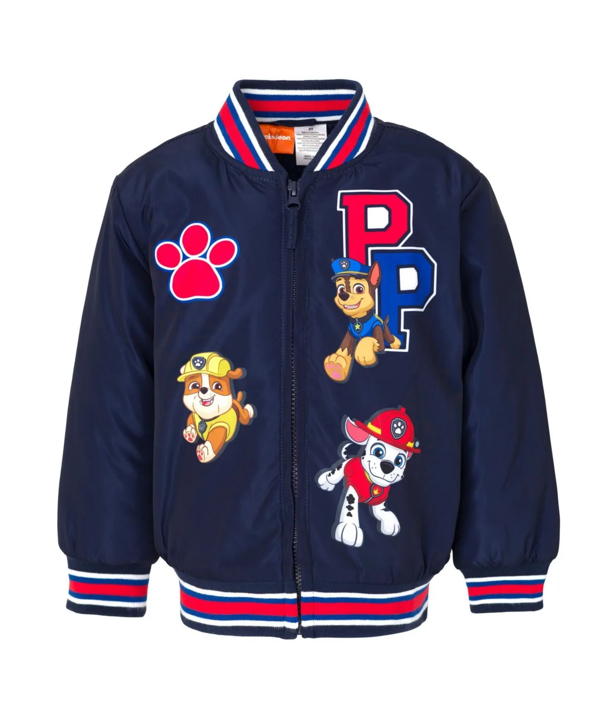 Varsity Zip Up Bomber Jacket by Paw Patrol