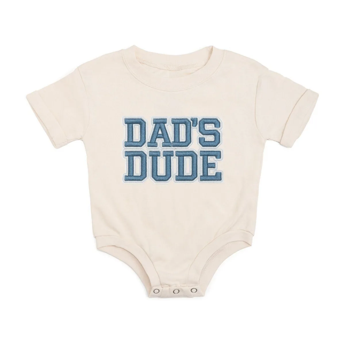Dad's Dude Patch Short Sleeve Romper by Sweet Wink