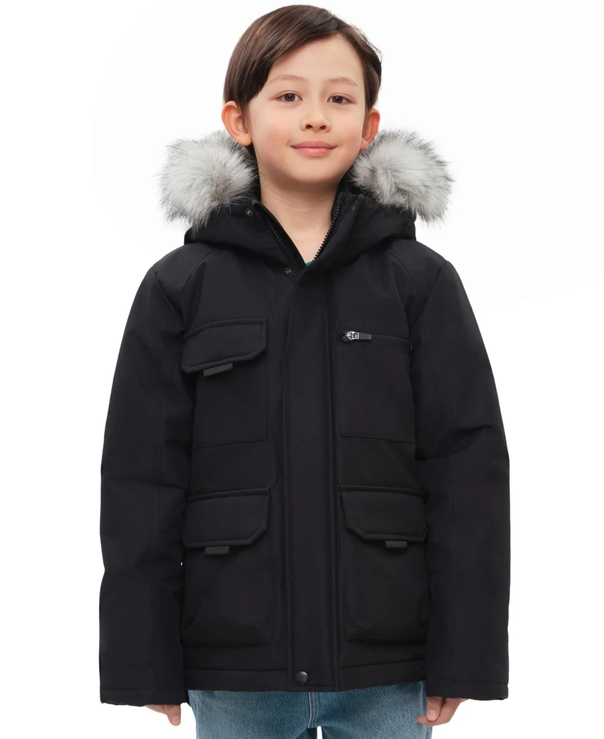 Parka Jacket with Removable Trim by Rokka&rolla