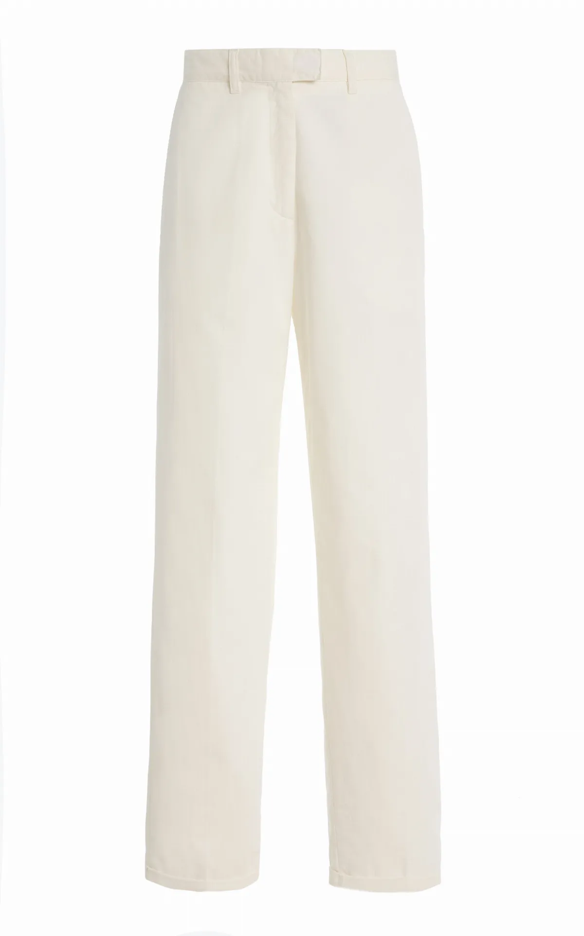 Neriah Cotton-Blend Straight-Leg Pants by The Row