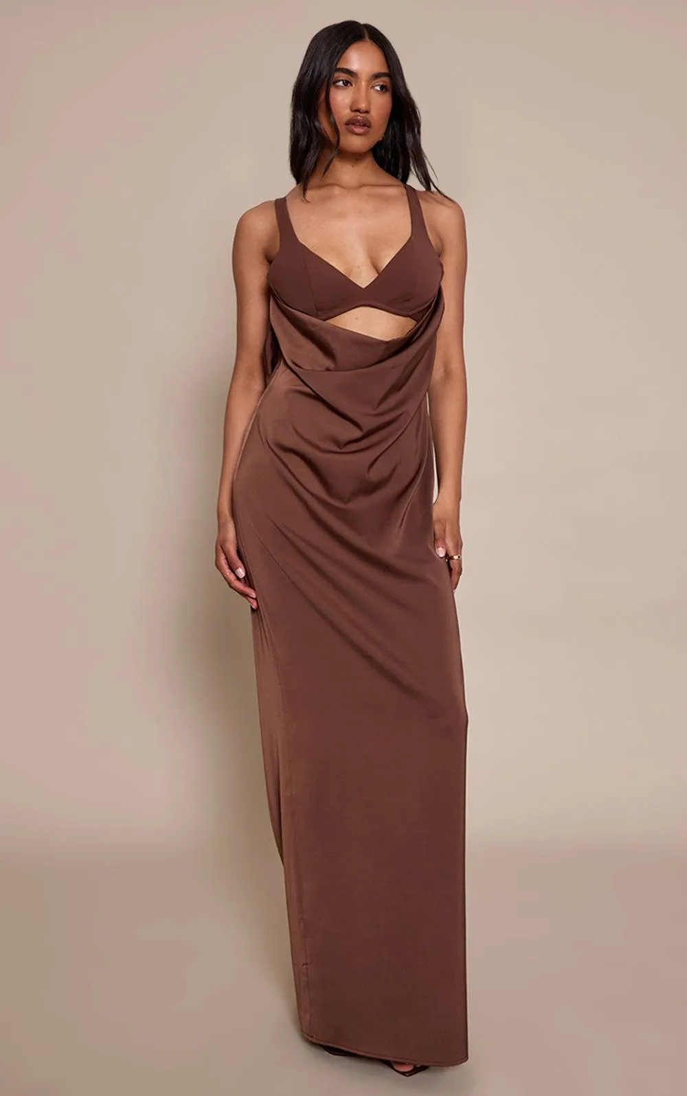 Underwired Strappy Maxi Dress