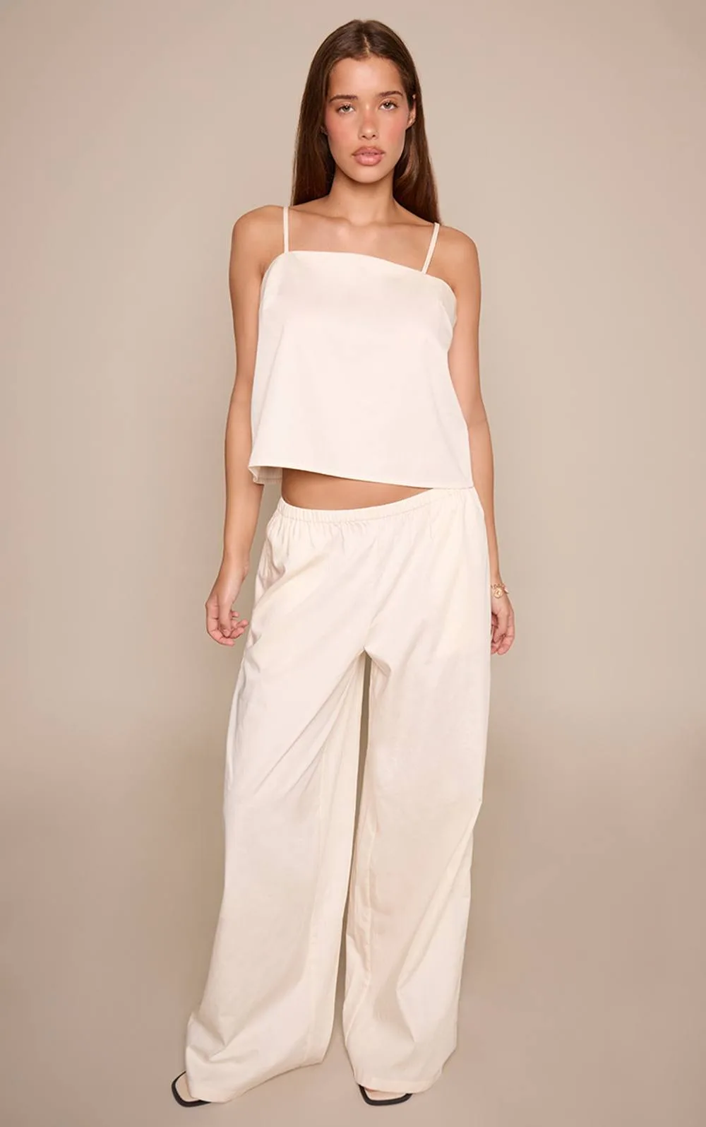 Cotton Slouchy Wide Leg Trouser Co-Ord by PrettyLittleThing